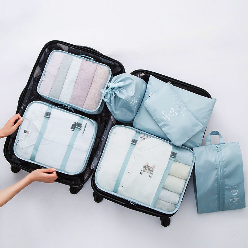 7 Piece Travel Bag Folders