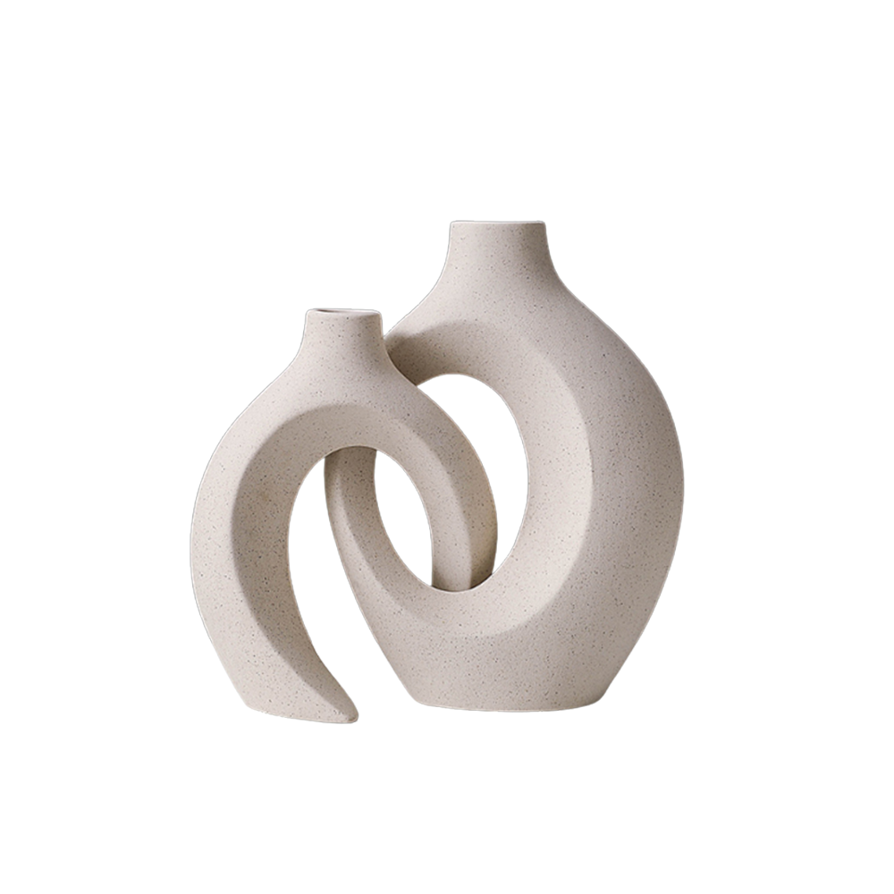 Ceramic White Hydroponic Vase